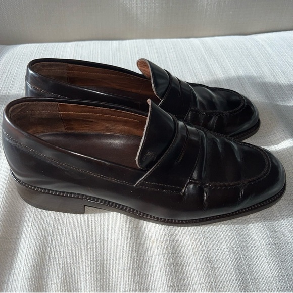 Tod's Penny Loafers Brown Leather Men's Size US 9M - Picture 6 of 14